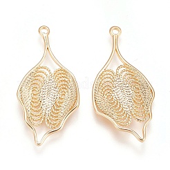 Brass Pendants&nbsp;KK-E760-09G-NF