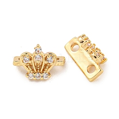 Brass Cubic Zirconia Beads&nbsp;KKB-L215-038LG