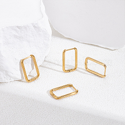 6 Pairs 201 Stainless Steel Hoop Earrings&nbsp;EJEW-UN0003-13A
