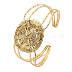 304 Stainless Steel Cuff Bangles for Women&nbsp;BJEW-Z091-05G-03