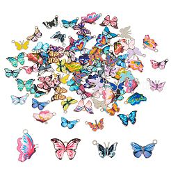 Printed Alloy Enamel Pendants&nbsp;PALLOY-PH0013-29
