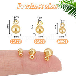 60Pcs 3 Style Brass Charms&nbsp;KK-PH0006-02