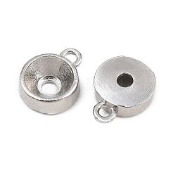 304 Stainless Steel Charm Rhinestone Settings&nbsp;SA-CBAC865-01C-P