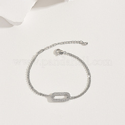 Brass Cable Chain Bracelets&nbsp;FU3607-2
