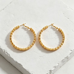 Brass Hoop Earrings for Women&nbsp;WG29896-01