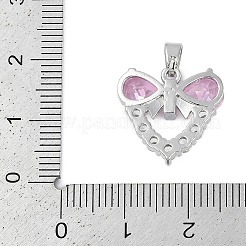 Rack Plating Brass Cubic Zirconia Pendants&nbsp;KK-U035-12P