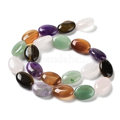 Natural Green Aventurine & Amethyst & Tiger Eye & Rose Quartz & Quartz Crystal & Carnelian Beads Strands&nbsp;G-L164-A-19