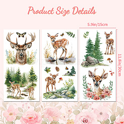 3 Sheets 3 Styles PVC Waterproof Decorative Stickers&nbsp;DIY-WH0404-142