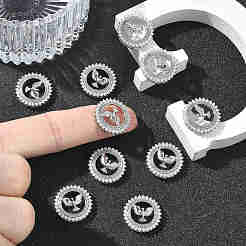 SHEGRACE Brass Clear Cubic Zirconia Pendants&nbsp;XGRQ3K640-565P