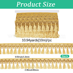 Polyester Tassel Lace Trim Ribbons&nbsp;OCOR-WH20018-67A