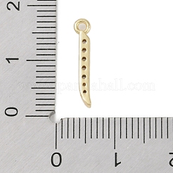 Rack Plating Brass Micro Pave Clear Cubic Zirconia Pendants&nbsp;KK-A224-03H-G