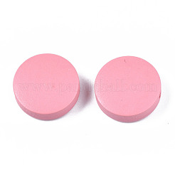 Painted Natural Poplar Wood Beads&nbsp;WOOD-S045-063B-06