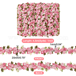 4.6~5Yards Flower Polyester Trim Ribbon&nbsp;OCOR-PH0001-97C