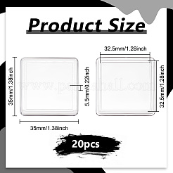 Square Acrylic Storage Boxes&nbsp;CON-WH0089-86