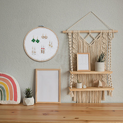 Lace Disc Earring Organizer Holder&nbsp;DIY-WH0399-64B