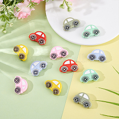 12Pcs 6 Colors Silicone Focal Beads&nbsp;SIL-ME0001-05