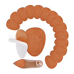 20Pcs Arch Suede Fabric Non-Slip Shoes Pads&nbsp;AJEW-PH0007-57A