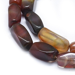 Natural Striped Agate/Banded Agate Beads Strands&nbsp;G-I245-28A