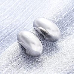 Oval Brass Stud Earrings&nbsp;EJEW-Q015-20B-P