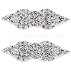 2Pcs Rhinstone Appliques&nbsp;DIY-CY0002-63