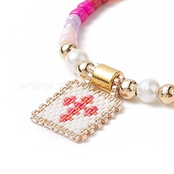 Glass Seed Braided Bead Bracelet&nbsp;BJEW-MZ00025-02