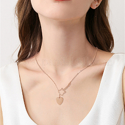 3Pcs 3 Colors Stainless Steel Lariat Necklaces Set&nbsp;NJEW-AN0001-65