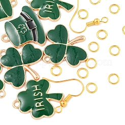 DIY Clover Pendant Jewelry Sets Making Kit&nbsp;DIY-YW0005-05G
