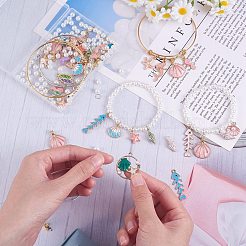 DIY Ocean Theme Bracelet Bangle Making Kit&nbsp;DIY-SZ0009-35