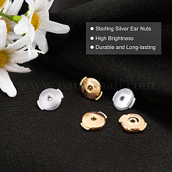2 Pairs 2 Colors Sterling Silver Ear Nuts&nbsp;STER-CN0001-14B