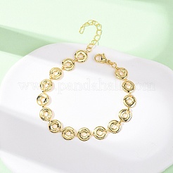 Brass Link Chain Bracelets for Women&nbsp;BJEW-C140-09G