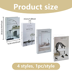 4Pcs 4 Styles Paper Fake Book Model Simulation Book&nbsp;HOUS-DC0001-01