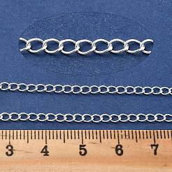 Brass Curb Chains&nbsp;KK-P304-02B-S