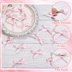 50Pcs Bowknot Polyester Alligator Hair Clips&nbsp;AJEW-CP0008-37