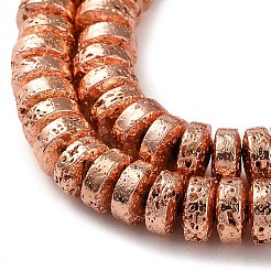 Electroplated Natural Lava Rock Beads Strands&nbsp;G-I360-A02-03