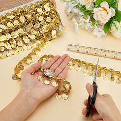Metallic Braided Lace Trim&nbsp;DIY-WH0308-592