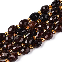 Natural Orange Garnet Beads Strands&nbsp;G-N342-35-8x6-05
