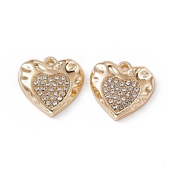 Alloy Rhinestone Pendants&nbsp;PALLOY-P287-17KCG-02