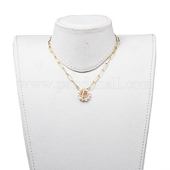 Brass Paperclip Chains Necklace & Bracelet Jewelry Sets&nbsp;SJEW-JS01098