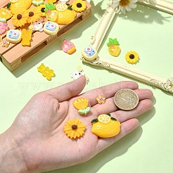 30Pcs 10 Styles Resin Decoden Cabochons&nbsp;CRES-YW0002-15
