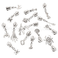 15Pcs Halloween Alloy Replacement Zipper Sliders&nbsp;HJEW-TAC0124