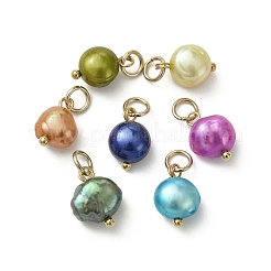 Dyed Natural Cultured Freshwater Pearl Pendants&nbsp;PALLOY-JF05320