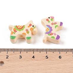 Spray Painted Opaque Acrylic Painting Beads&nbsp;OACR-Z020-06