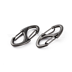 Zinc Alloy Double Snap Hook Spring Keychain Clasps&nbsp;FIND-WH0155-013B