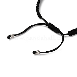 201 Stainless Steel Cross Links Braided Bracelets for Men Women&nbsp;BJEW-JB11207