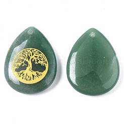 Natural Green Aventurine Pendants&nbsp;G-T122-71I