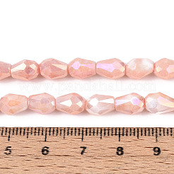 Anti-Tarnish Electroplate Glass Beads Strands&nbsp;GLAA-T025-13A-07