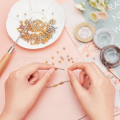 DIY Imitation Pearl Beaded Bracelet Necklace Making Kit&nbsp;DIY-PH0009-34