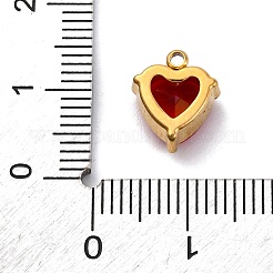 304 Stainless Steel Rhinestone Pendants&nbsp;STAS-P386-01G-M