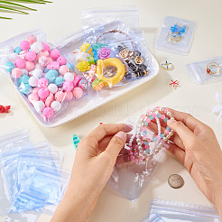 40Pcs 8 Styles Transparent PVC Anti Oxidation Resealable Bags&nbsp;AJEW-TA0002-40B
