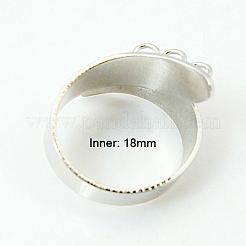 Cuff Brass Ring Shanks&nbsp;X-KK-B201-P